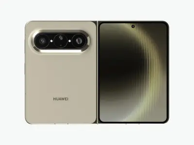 Huawei Pura X Max Olive Gold 3D model