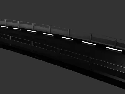 Sci Fi Bridge 3D model 2