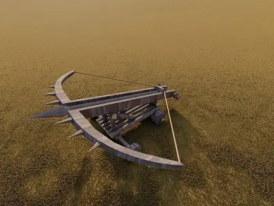 Medieval Ballista 3D model