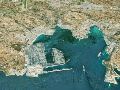 malta full Islands 3d model terrain 3D model