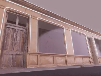  Classic Building Facade Low-poly 3D model