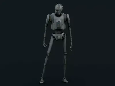 IMPERIAL DROID-05 Rigged for Unreal Engine - Unity - MIXAMO 3D model