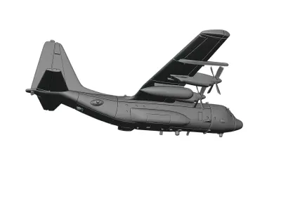 Lockheed AC-130U Spooky 3D print model