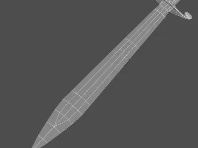 Naval dirk 3D model
