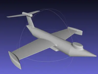 Basic Ekranoplan Inspired Ground Effect Plane 3D print model