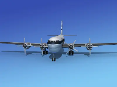 Boeing 377 BOAC 2 3D model