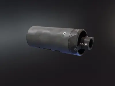 Suppressor Shield Low-poly 3D model