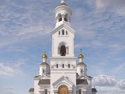 Orthodox church 3D model