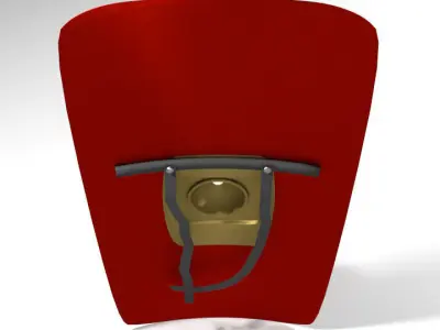 Personal Armor Shield - Roman Shield 3D model