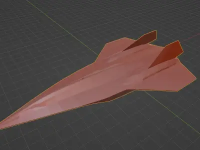 Lockheed SR-72 Darkstar Low-poly 3D model