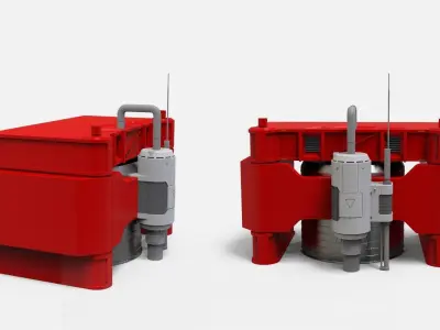 sci-fi Architecture kitbash 38 3D model