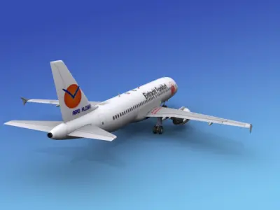 Airbus A320 Eintracht Frankfurt 3D model