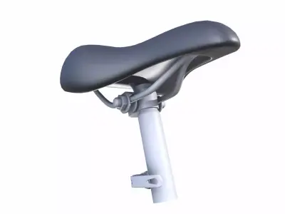 Bicycle Seat Low-poly 3D model 8