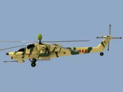 mi28 chinese military helicopter - chinese military helicopter 3D model