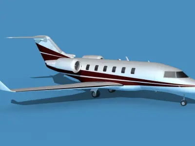 Bombardier CL604 Challenger V07 3D model