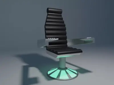 Excelsior NX-2000 Captains Chair 3D model