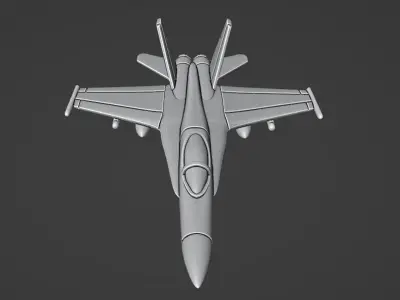 McDonnell Douglas FA-18 Hornet 3D print model