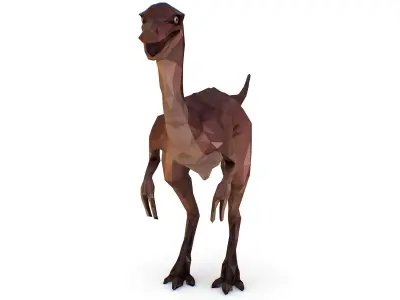 Dinosaur Gall Lowpoly Art Style Animal Low-poly 3D model