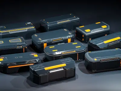 Ammunition Cargo Boxes 3D model