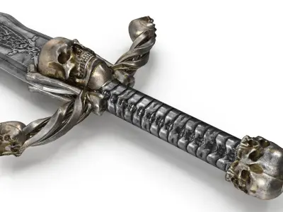 Sword Skull 3D model