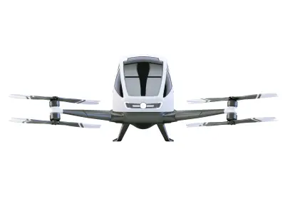 Ehang 184 3d model  Corona Vray materials and scene 3D model