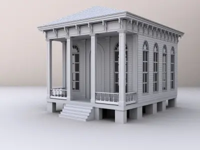 Historic House 03 3D model