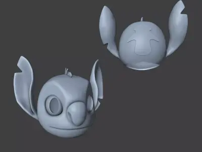Stitch Helmet from Lilo and Stitch 3D print model