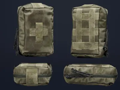 TECHNIKOM Medical Pouch Low-poly 3D model
