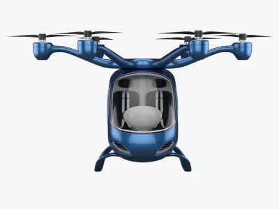 Electric Aircraft Concept Whisper 3D model