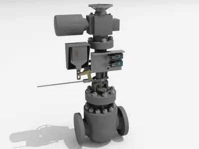 Industrial Gimpel Valve 3D model