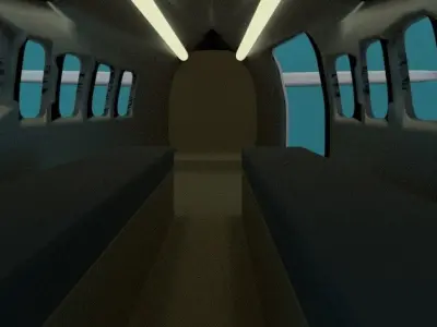 Cessna 208 blank 3D model