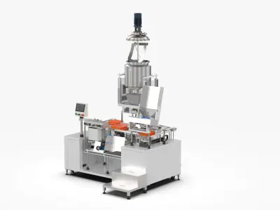 Fully Automatic Tube Loading and Glue Collection Machine 3D model