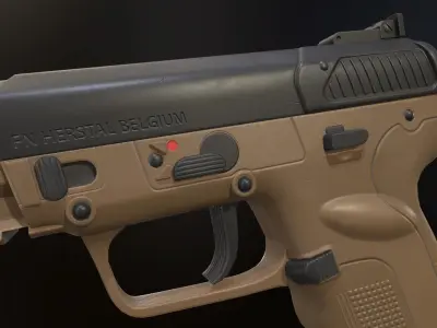 FN Five-seveN Low-poly 3D model
