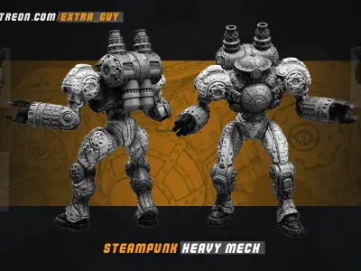 ExtraGuy April Batch Mech Bundle 3D Printable 3D print model