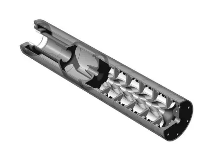 Concept suppressor using monocore Free 3D model