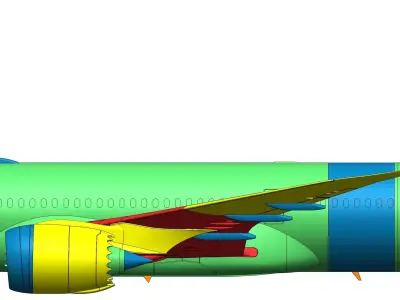 141111-8 Model kit Boeing 787-8 GEnx Up 3D print model