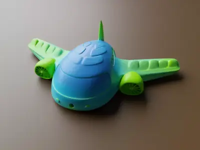 AEROPLAN KEYCHAIN Low-poly 3D model