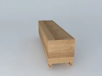 Sideboard Living Room Wood Free 3D model