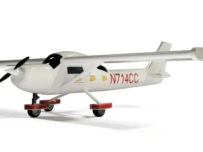 Cessna 150 M 3D Printable desktop Plane 3D print model