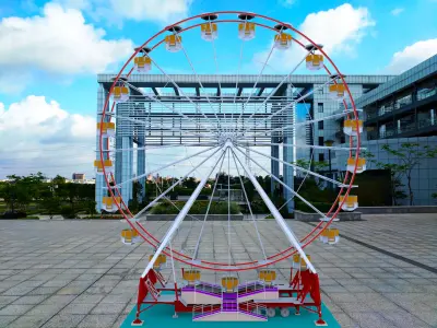 Large playground equipment 3D model