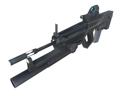 10-TAR21-gun model 3d game ready model Low-poly 3D model Low-poly 3D model