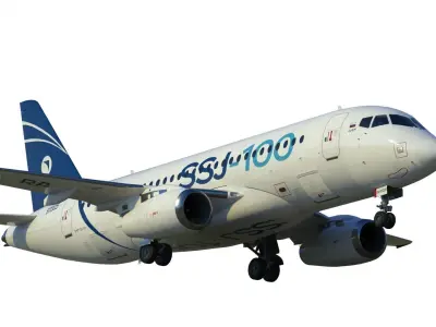 Superjet 100 3D model