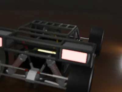 BombBug buggie with C4 Low-poly 3D model