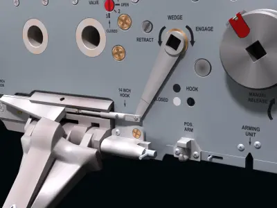 BRU-47A Weapon Rack 3D model