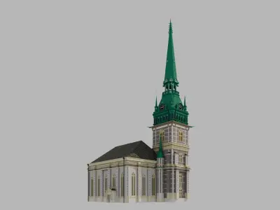 European architectural 3D model
