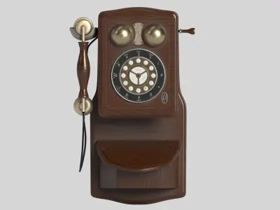 Phone retro Free 3D model