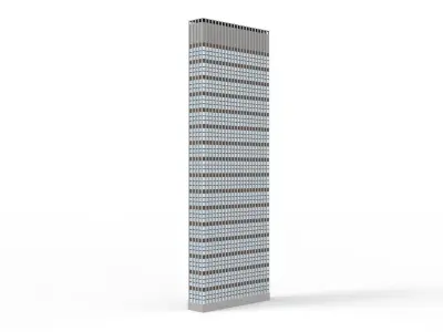 Skyscrapers Pack 7 modern commercial buildings 3D model