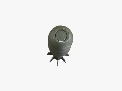 Mortarshell bomb Free 3D model