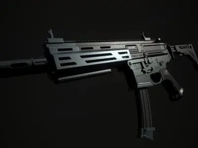 SP SABER SMG Low-poly 3D model