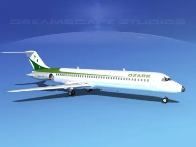 Douglas DC-9-40 Ozark 3D model